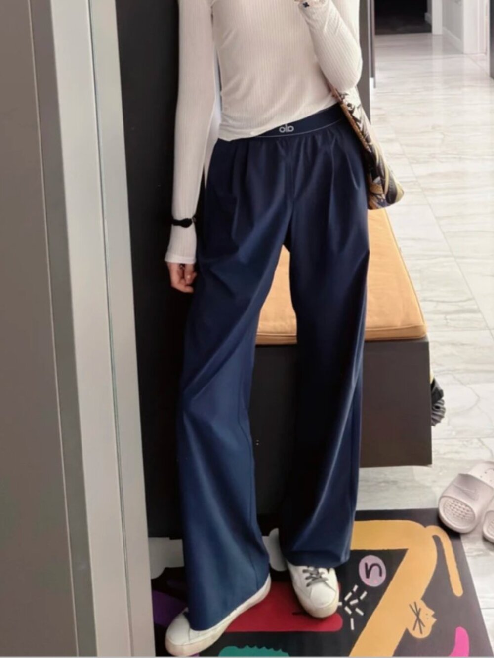 🌠Alo Yoga Suit Up Trouser Navy Blue (Regular Version Inner Seam 30 inches)
